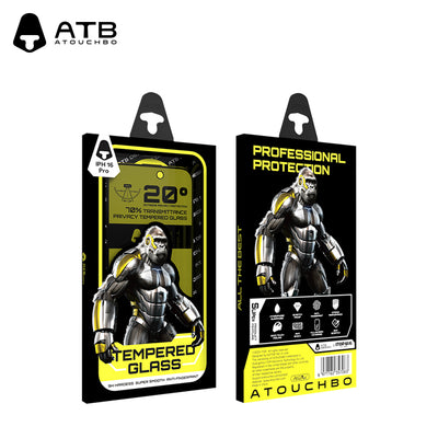 0.33 high-alumina two-strong silk screen printing 20-degree anti-privacy tempered film