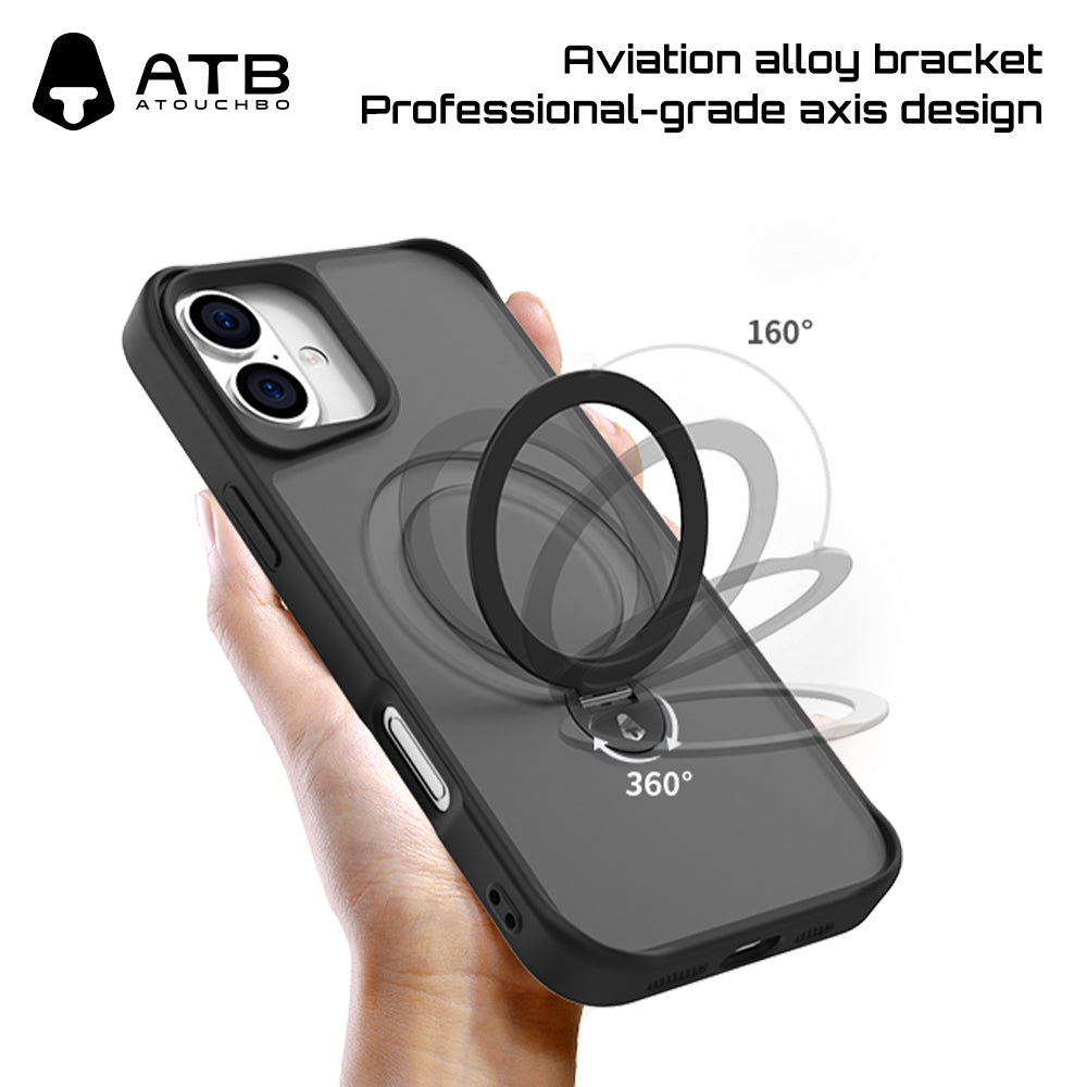 360° Rotating Bracket Shell HD Tempered Film Set (with T-Type Second Sticker Artifact) TK Version