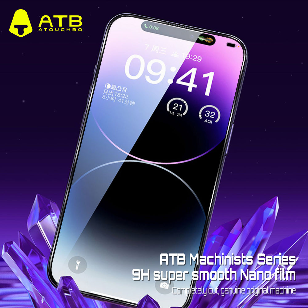 ATB 9H Super Smooth Nano Film High Transparent Resistant Screen Protector For Iphone 14 Pro Max
