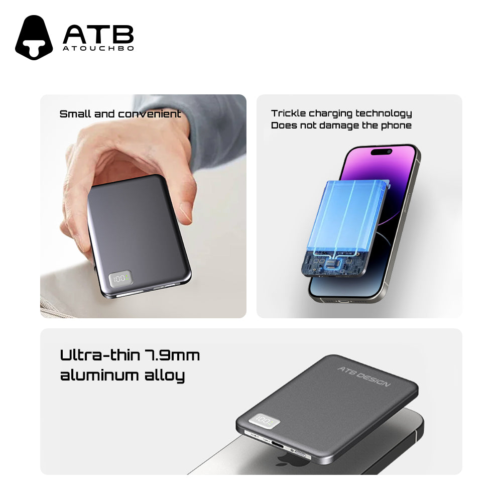 Magnetic wireless power bank D25