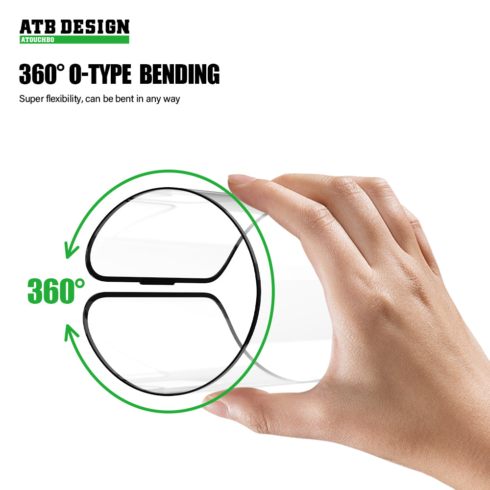 ATB Rex series O-fold anti-static silk screen high-definition tempered film/Rex green bottom plate