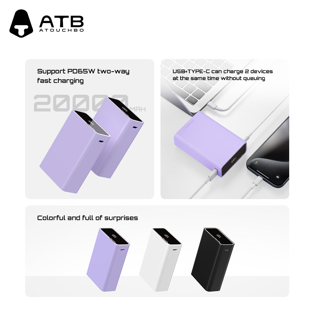 65W high-power super fast charging mobile power bank XG-D083
