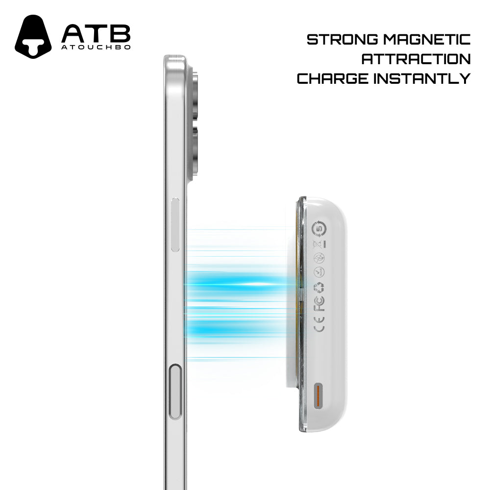 Self starting magnetic suction wireless charging mobile battery Source C16
