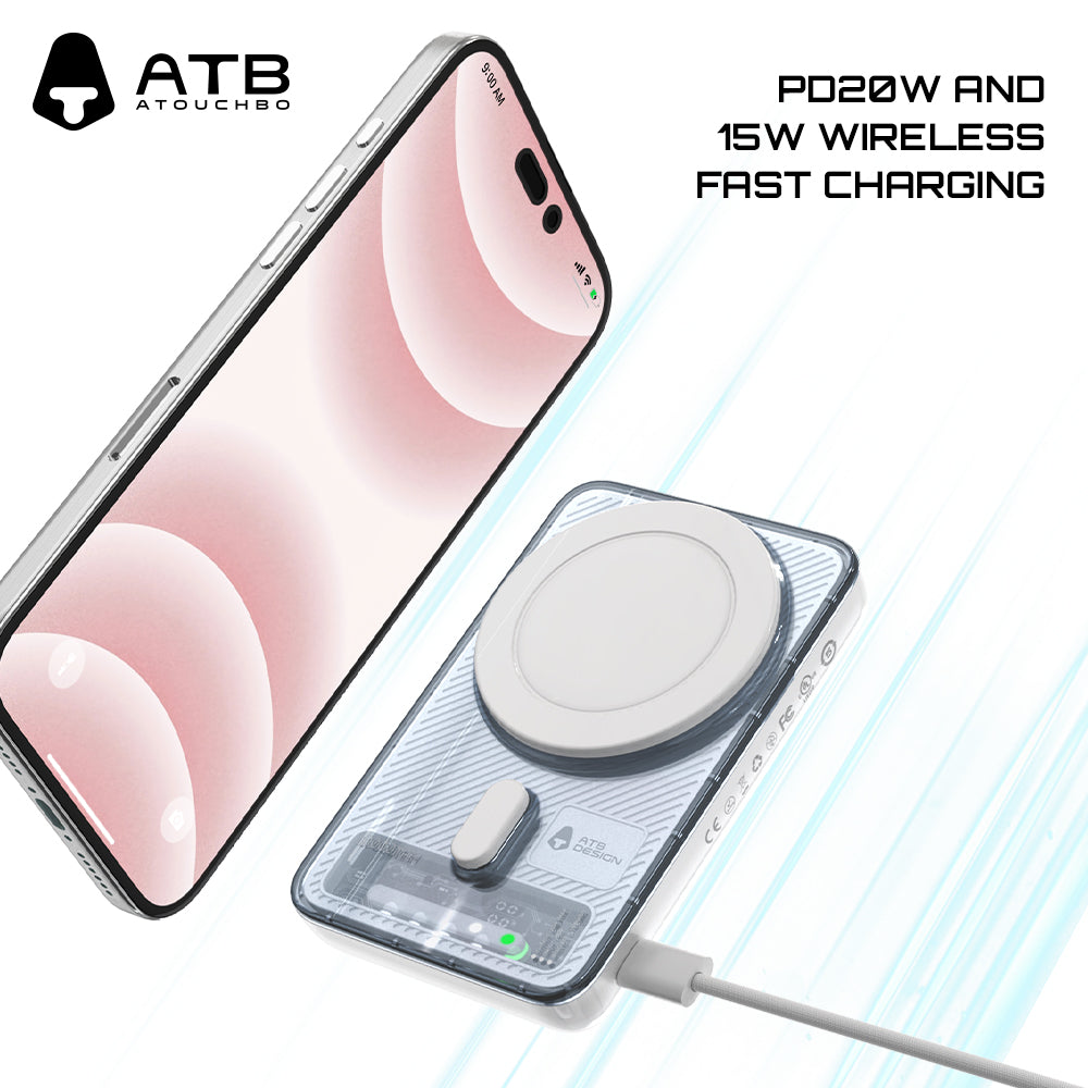 Self starting magnetic suction wireless charging mobile battery Source C17