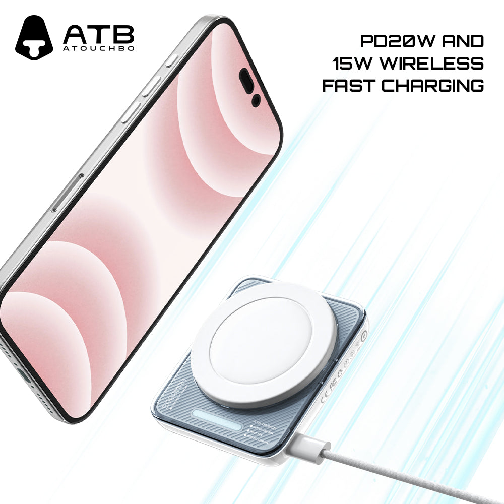 Self starting magnetic suction wireless charging mobile battery Source C16