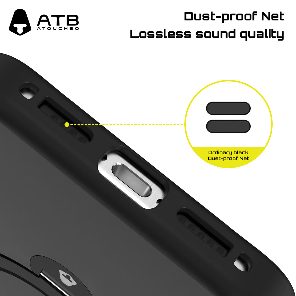 360° Rotating Bracket Shell HD Tempered Film Set (with T-Type Second Sticker Artifact) TK Version