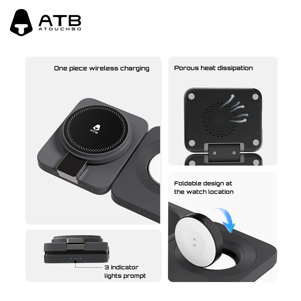Desktop 3IN1 wireless charging T9QI2