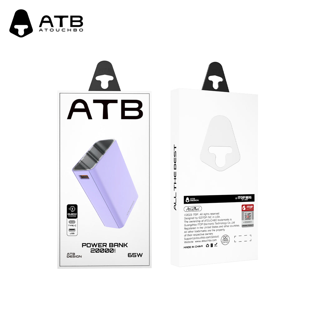 65W high-power super fast charging mobile power bank XG-D083