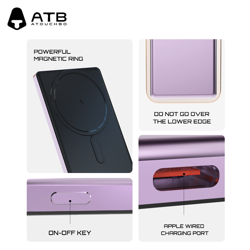 Magnetic wireless charging mobile power bank