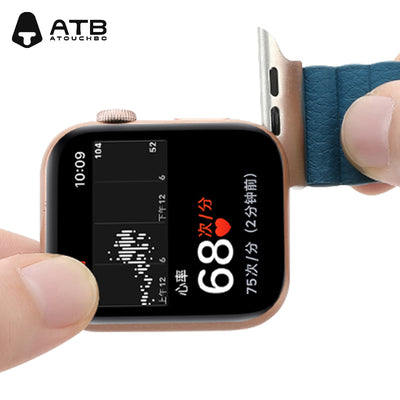 ATB Sweatproof Square Hole 38MM 40MM 49MM Silicone Watch Band For Apple Iphone Watch Se Strap-copy