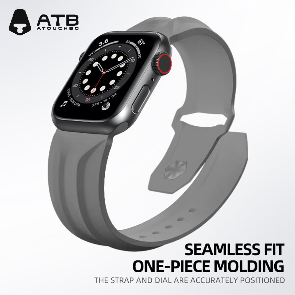 ATB Silicone Soft Rubber I Watch Bands Sport Watch Band For iWatch 8 SE Ultra