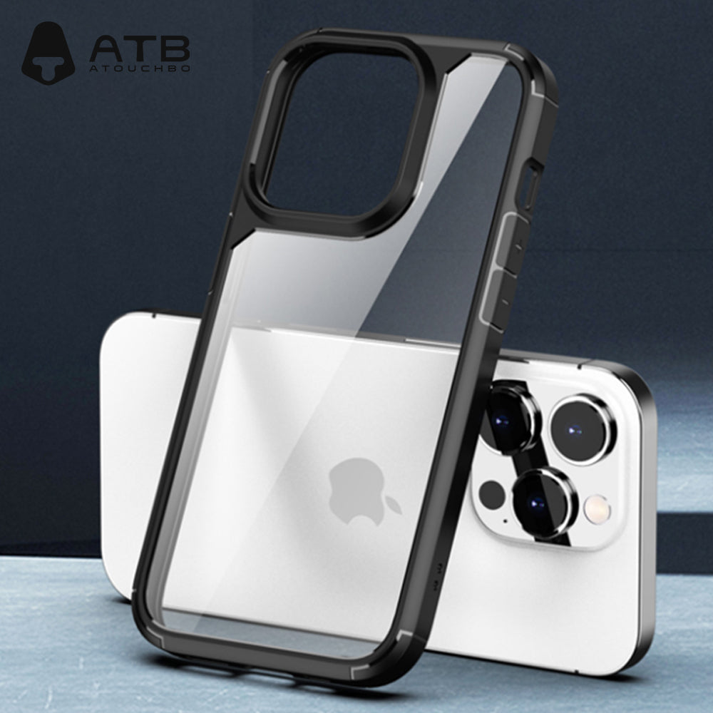 ATB Armor SeriesHigh transparent backplate phone case For iPhone 14