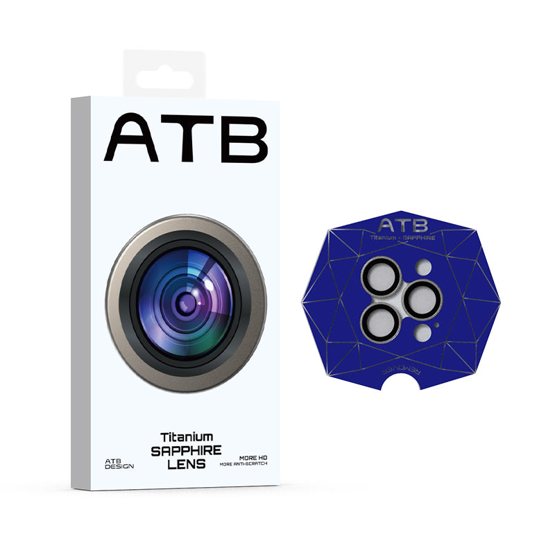 Atouchbo Lens Protector for iphone 15 Sapphire Len Protector Titanium for iphone 15 pro max camera lens protector