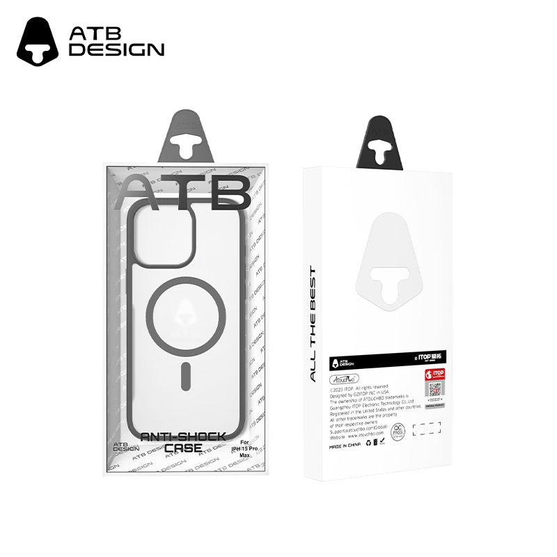 ATB Top Series Crystal Clear 2.0 Skin Smoot Magnetic Bracket Phone Case