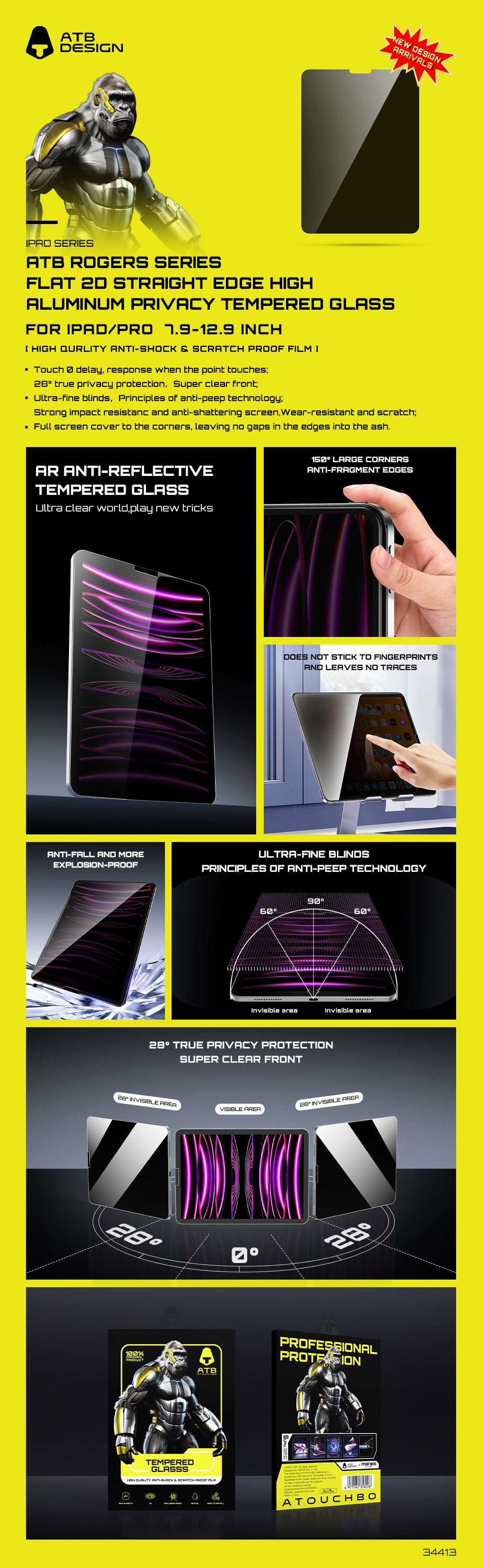 ATB Rogers series magnetic privacy film