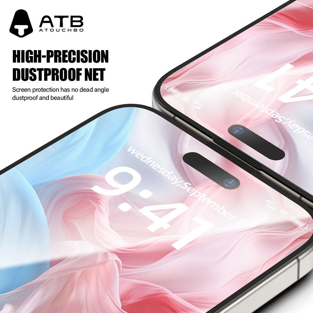 ATB Rex series 0.4 large arc edge high aluminum anti-static high-definition tempered film/Rex blue bottom plate