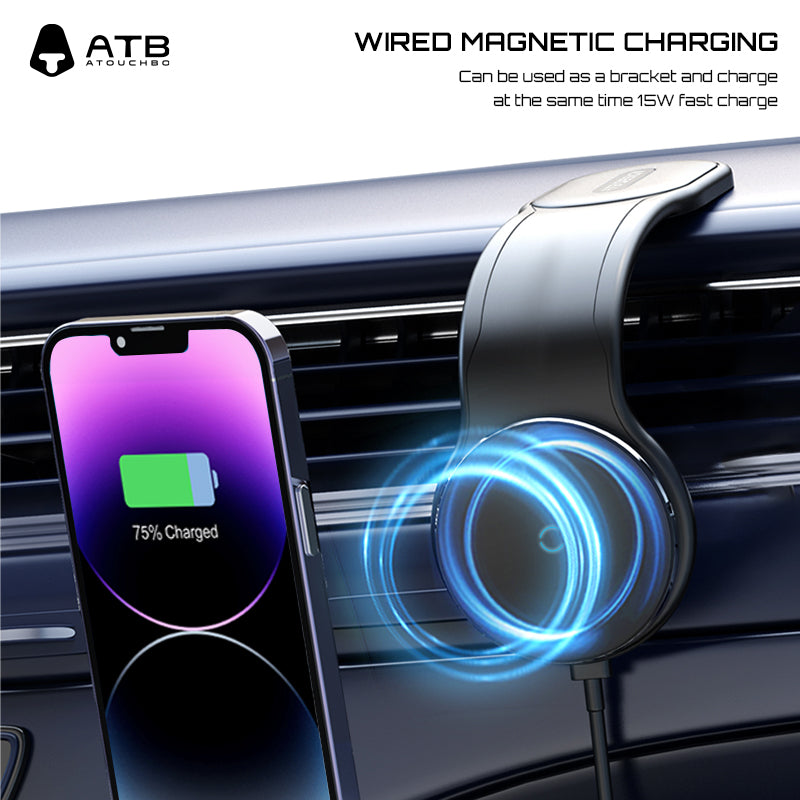 Velcro magnetic wireless charging bracket
