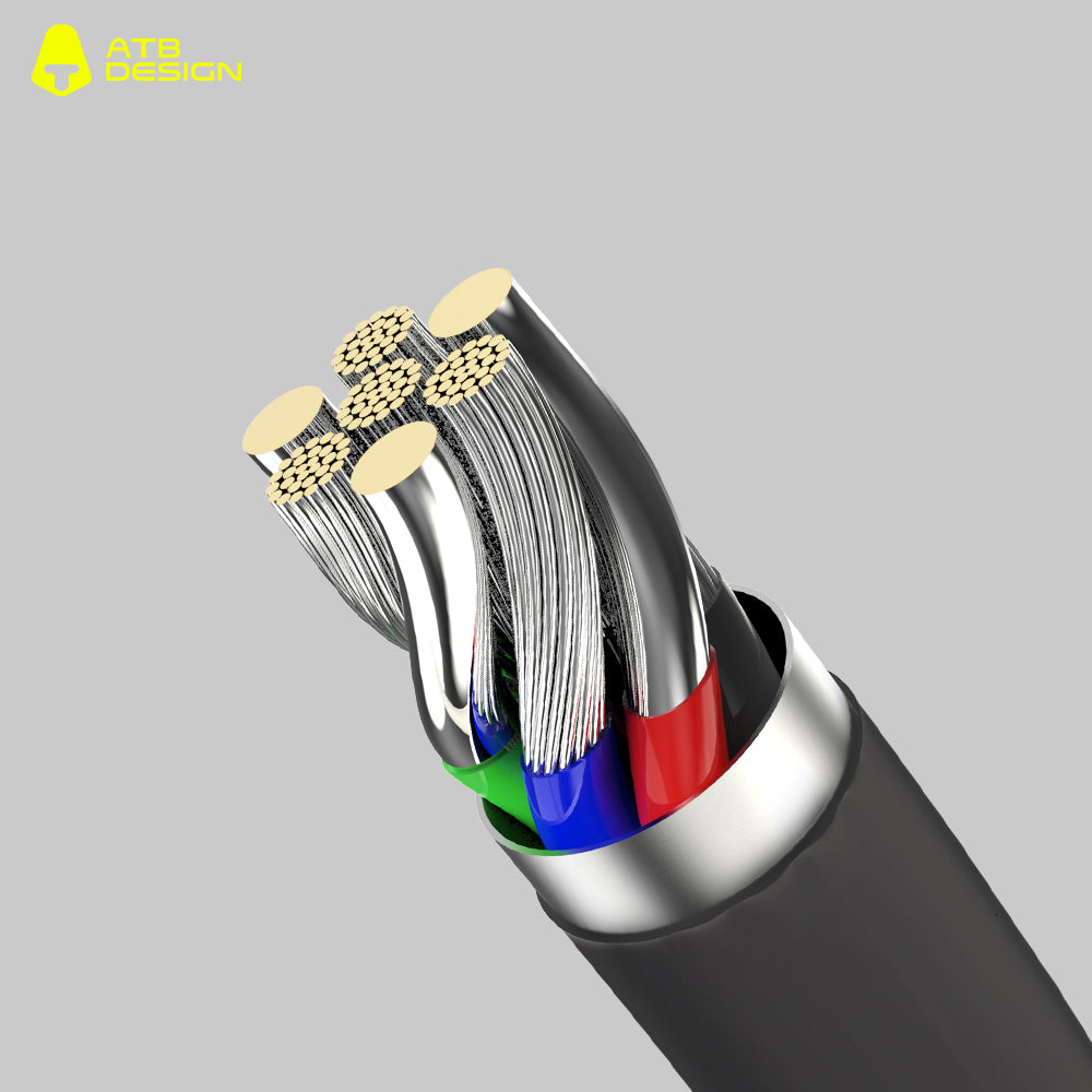 ATB Classic Series Star Aluminum Alloy Silicone Data Cable 1 for Three