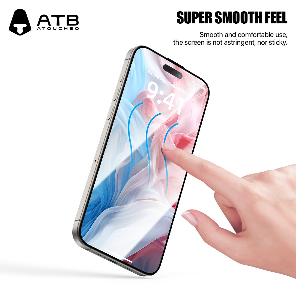 ATB Rex series 0.4 large arc edge high aluminum anti-static high-definition tempered film/Rex blue bottom plate