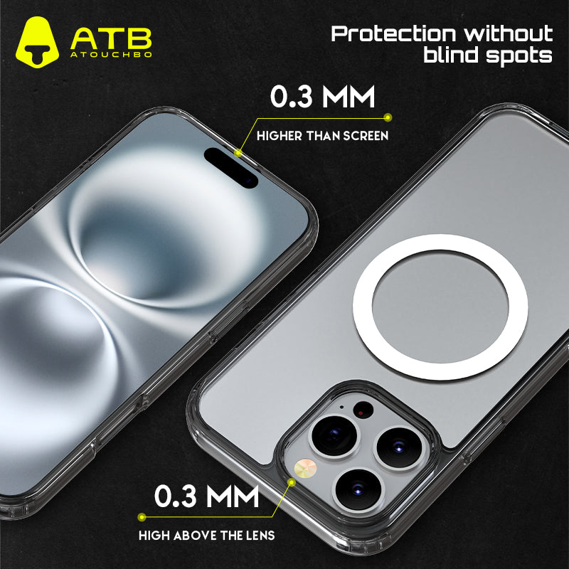 ATB Titan Series Crystal transparent magnetic Phone Case
