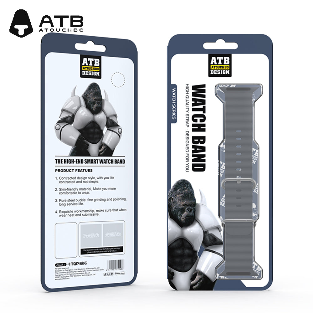 ATB Silicone breathable Sport Watch Band For Apple Watch Ultra