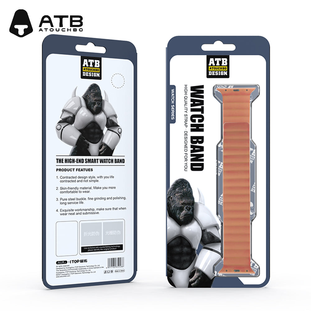 ATB Magnetic Silicone Breathable Sports Strap For Apple Watch Ultra