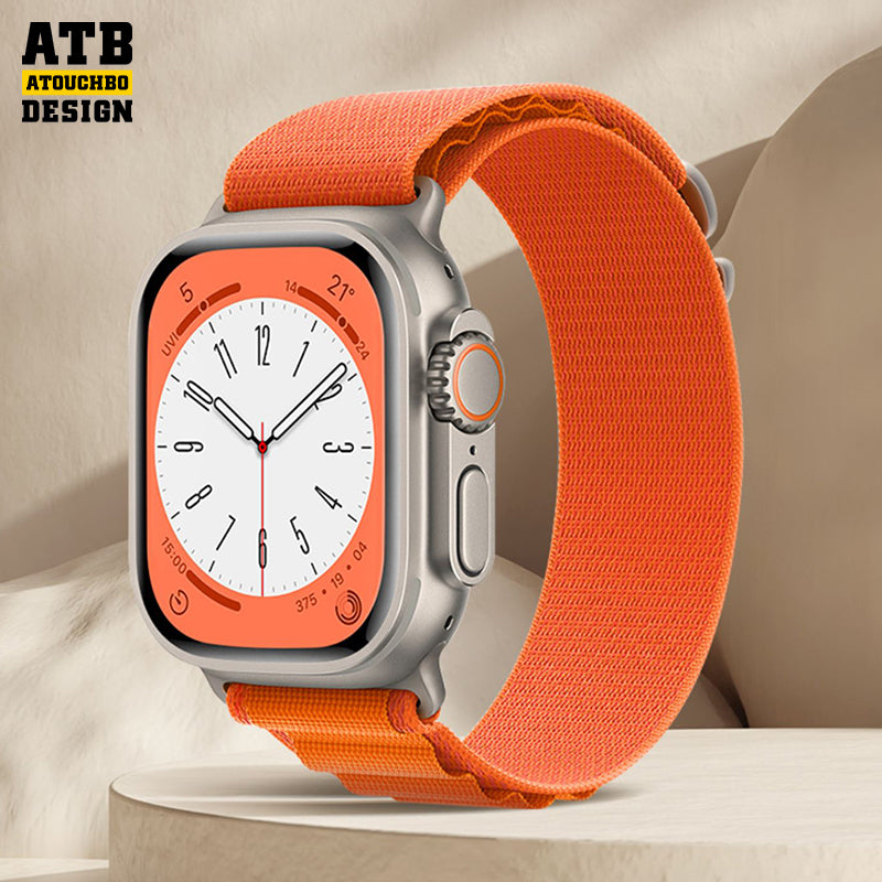 ATB Adjustment Nylon Soft Comfortable Watch Strap For Iwatch Series 8