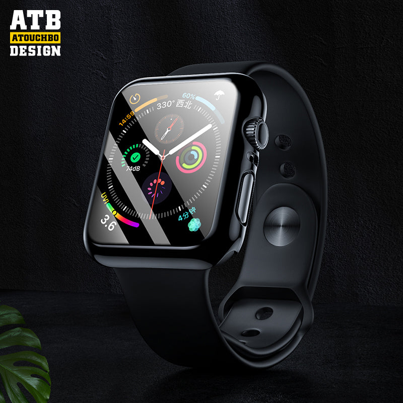 Electroplated PC four-corner all-inclusive anti-drop shockproof protective case For Apple Watch 8/ Se/ Ultra Cover