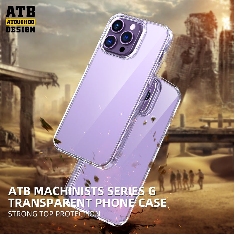 ATB Machinists Series G Transparent Shockproof Phone Case For Iphone 14