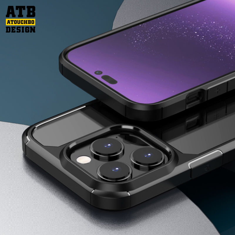 ATB Armor SeriesHigh transparent backplate phone case For iPhone 14