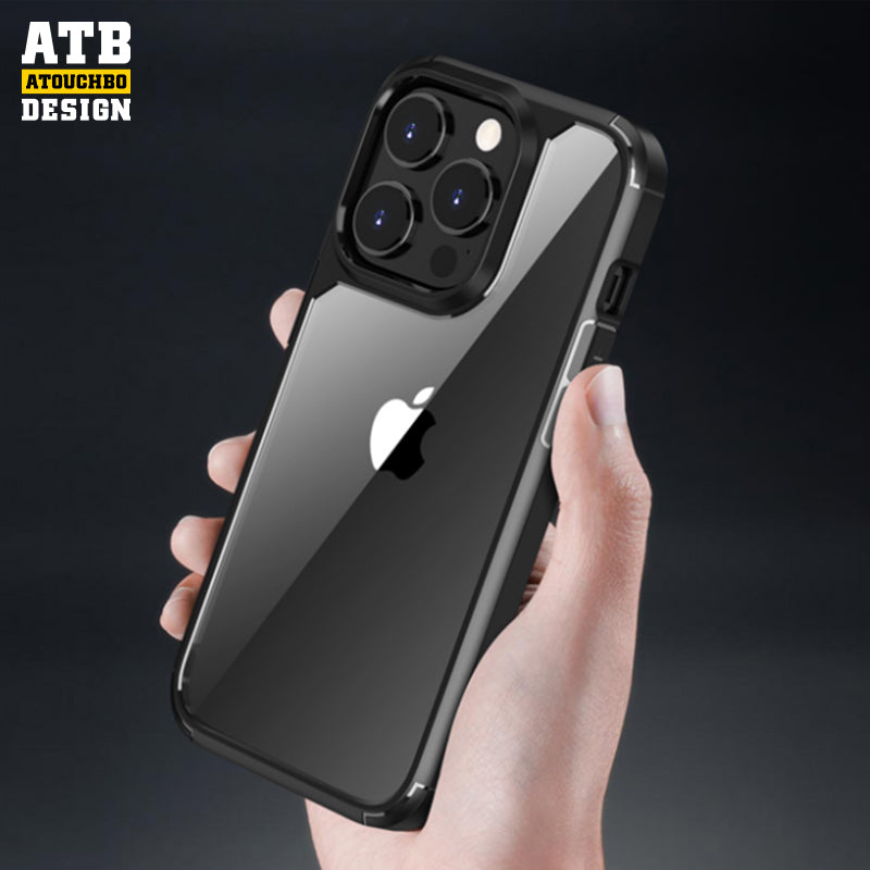 ATB Armor SeriesHigh transparent backplate phone case For iPhone 14