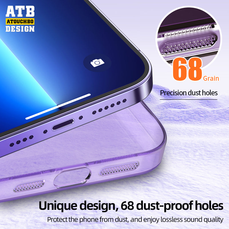 ATB Anti-Fingerprint Ag Transparent Phone Case For Iphone 14