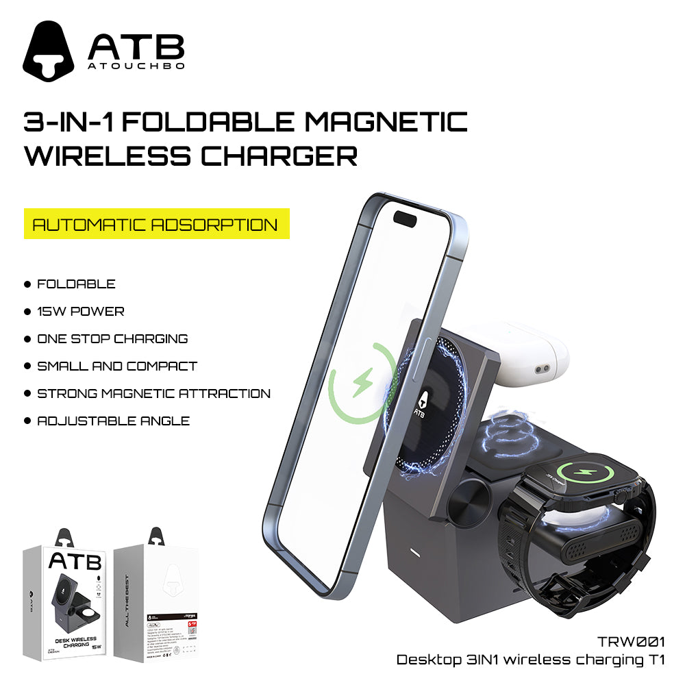 Desktop 3-in-1 wireless charging T1