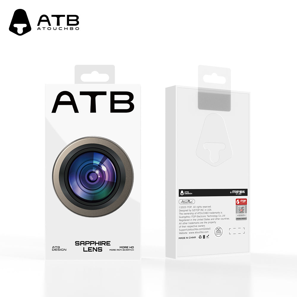 ATB [3-pack] Camera Lens Protector Phone Accessories for iPhone 15 Pro/Pro Max Ultra-tough Titanium Alloy Sapphire Lens Film Rear Camera Screen Cover [Not Easy to Break] [Strong Adsorption] [Case-Friendly] Ultra-tough Cover Sticker
