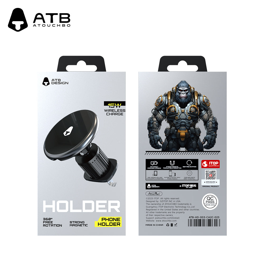 ATB Universal ABS Portable Strong Magnetic Mobile Phone Stand Car Mount Air Vent Phone Holder