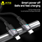 USB-kablo de poŝtelefono al Tipo-C lumiga ŝargila datenkablo PD rapida ŝarĝa kablo POR Apple iPhone 14 Pro Max