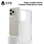 ATB por iPhone 15 Poŝtelefona Akcesoraĵo 6 en 1 HD Hardita Vitro Mata Telefona Kovrilo Fotila Lenso Kontraŭ-fingra Premo Aro por iPhone 15