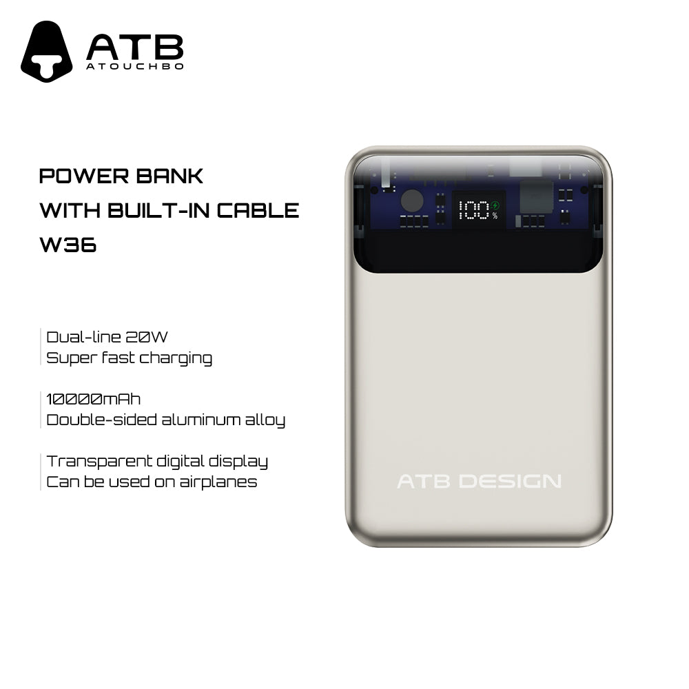 Comes with a built-in power bank W36