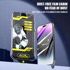 Hardigita Vitro Facila Instala Kadra Gardilo Ilaro Privateca Ekranprotektilo por iPhone 15 14 13 12 11 Pro Max Plus X XS XR SE