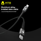 Rapide Vendado 20W Rapida Ŝargo Pd Mikro-USB Datuma Tipo-C Ŝargokablo por iPhone 13 12 Pro Max Fulmo Pomo