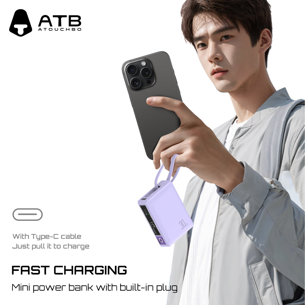 Equipped with an XG-PB909 built-in super fast charging 30W power bank