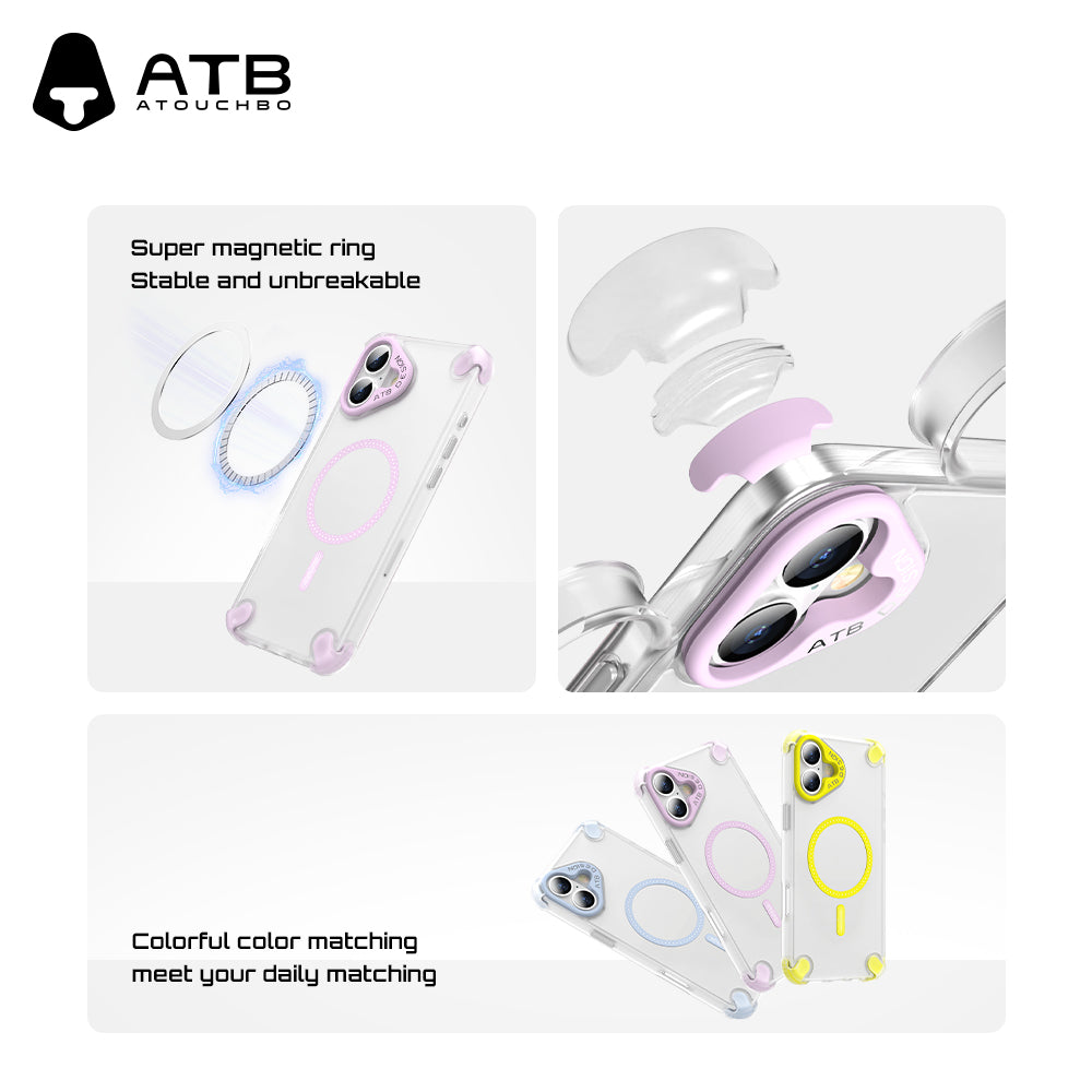 ATB Top Series T-Shape Airbag Skin Sensitive Magnetic Phone Case (Oil spray model)