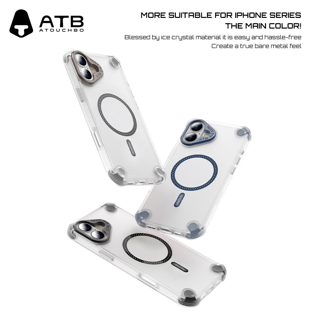 ATB Top Series T-Shape Airbag Skin Sensitive Magnetic Phone Case (Electroplated model)