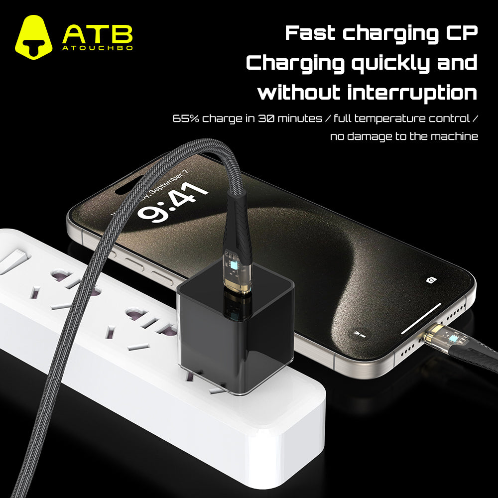 OEM 60W Fast Charging Cable Flat Phone Micro-USB Data Cable Fast Charging Cable Type C for iPhone 15 Pro Max