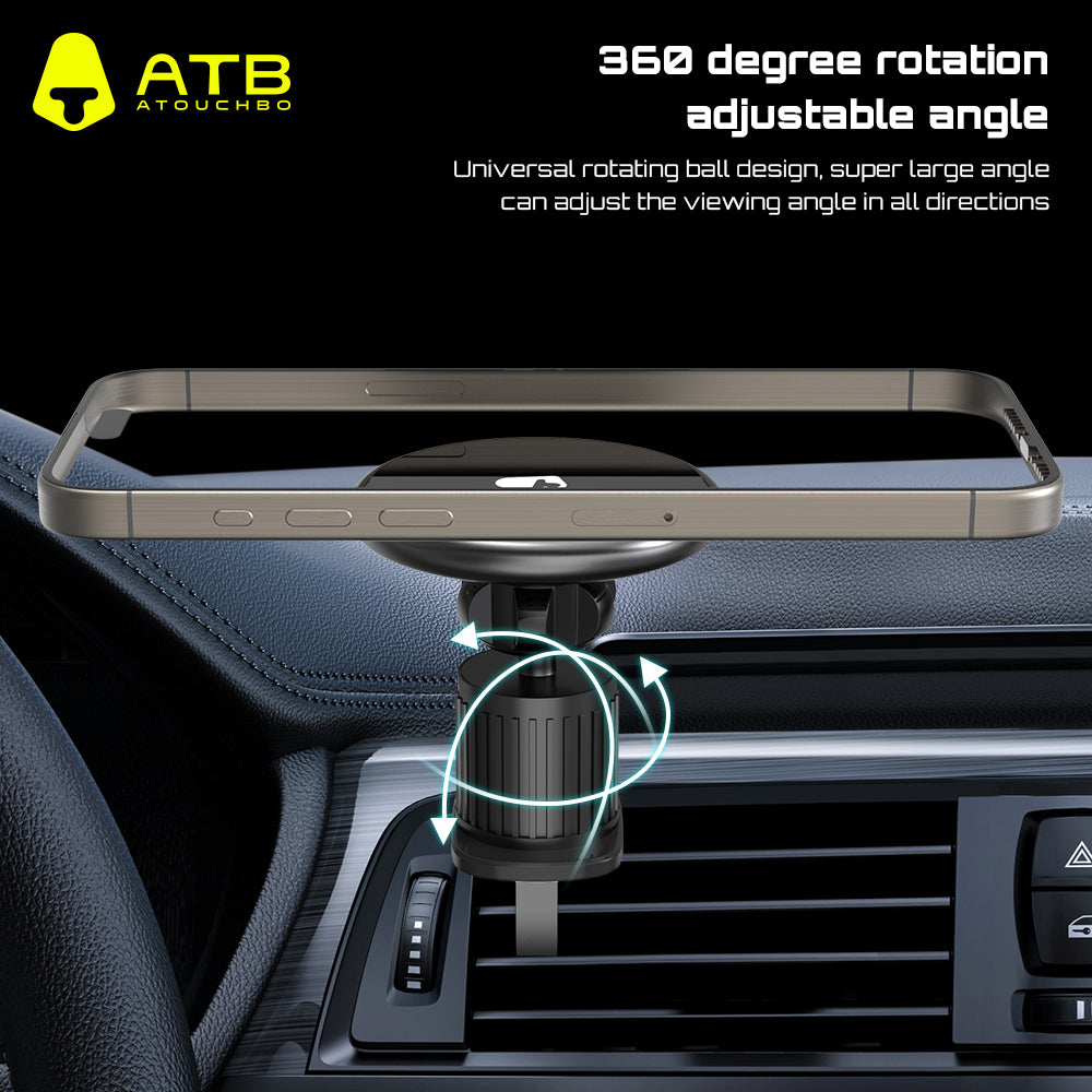 ATB Universal ABS Portable Strong Magnetic Mobile Phone Stand Car Mount Air Vent Phone Holder
