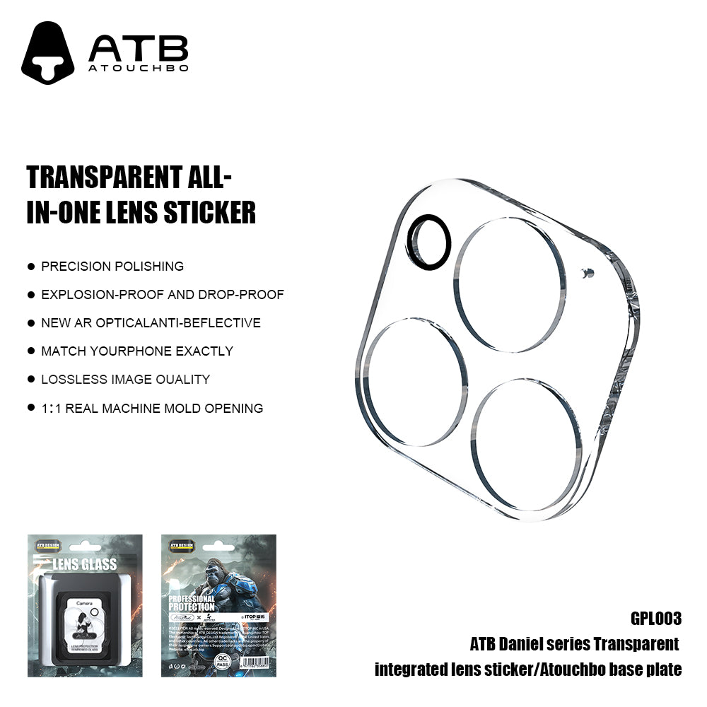 ATB Daniel series transparent integrated lens sticker/Love Touch Treasure bottom plate