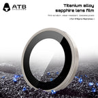 ATB 【3pack】for Camera Lens Protector phone Accessories for iPhone15 Pro/ProMax Ultra-toughTitanium alloy sapphire lens film RearCamera Screen Cover [Not Easy to Break][StrongAdsorptionl[Case-Friendly]  Ultra-tough Cover Sticker
