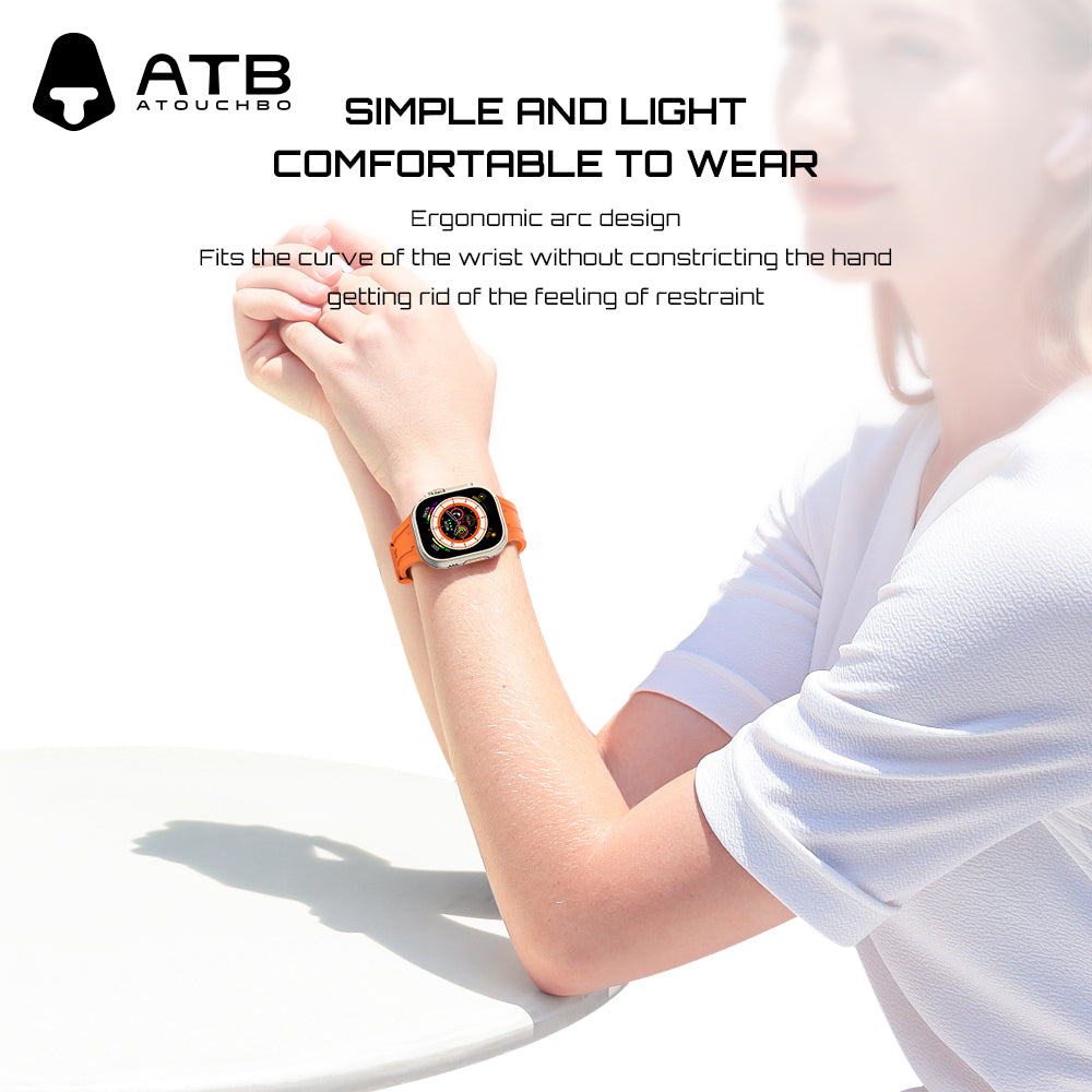 ATB TOP Series Fluoro-rubber Silicone Watch Band