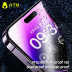 ATB 9H Super Glata Nano-Filmo Alta Travidebla Rezistema Ekrana Protektilo por iPhone 14 Pro Max