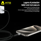 Rapide Vendado 20W Rapida Ŝargo Pd Mikro-USB Datuma Tipo-C Ŝargokablo por iPhone 13 12 Pro Max Fulmo Pomo